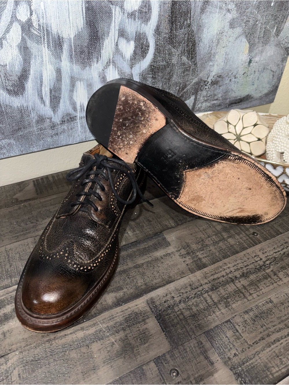 FRYE Jones Wingtip Oxfords MENS SZ 10.5 D - Picture 9 of 14
